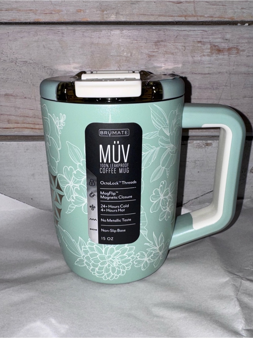 Brumate x Holley Gabrielle 15oz MUV Insulated Mug - Golden Bloom - New with Tags